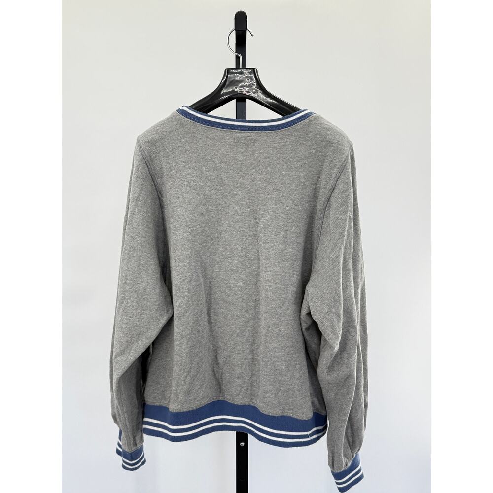 Anthropologie Pilcro Pinny M Sweatshirt 92 Embroidered Varsity Collegiate - Picture 5 of 7